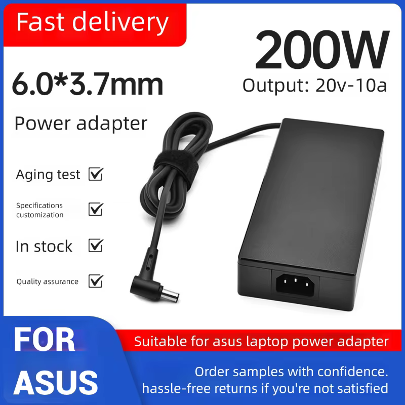 Adaptateur secteur pour ordinateur portable 20V 10A 200W pour ASUS TUF Gaming A17 FA707RM FA706QR F15 FA506QM FX505GM