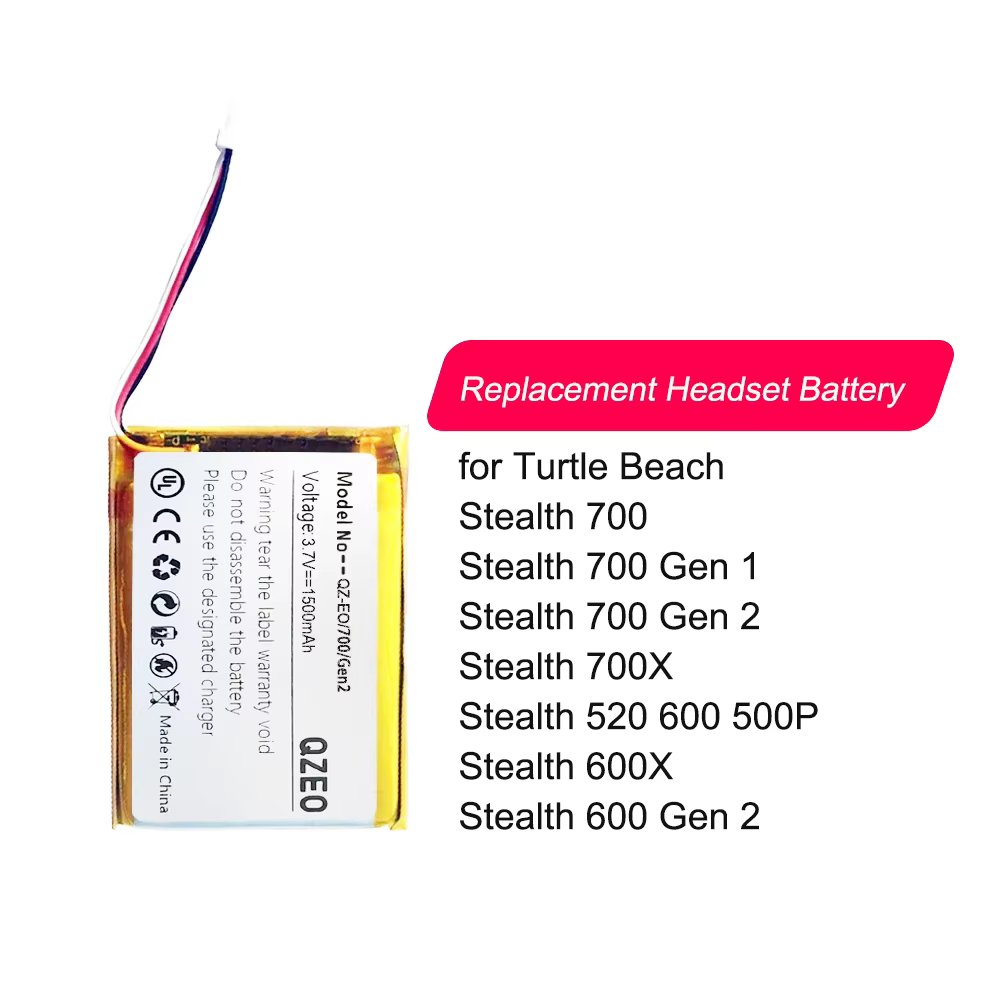 Batterie de remplacement pour casque de jeu