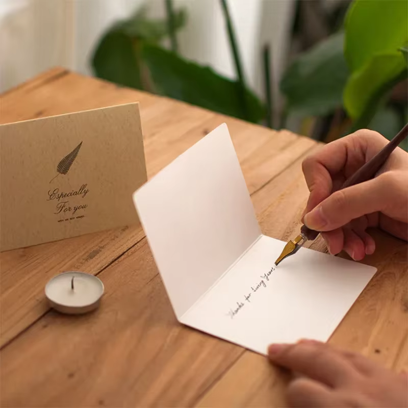 Carte de vministériels x festive avec enveloppes et autocollants, cartes d'invitation pour fête d'anniversaire, mariage et vacances, carte de bénédiction de message, ensemble de 6 pièces