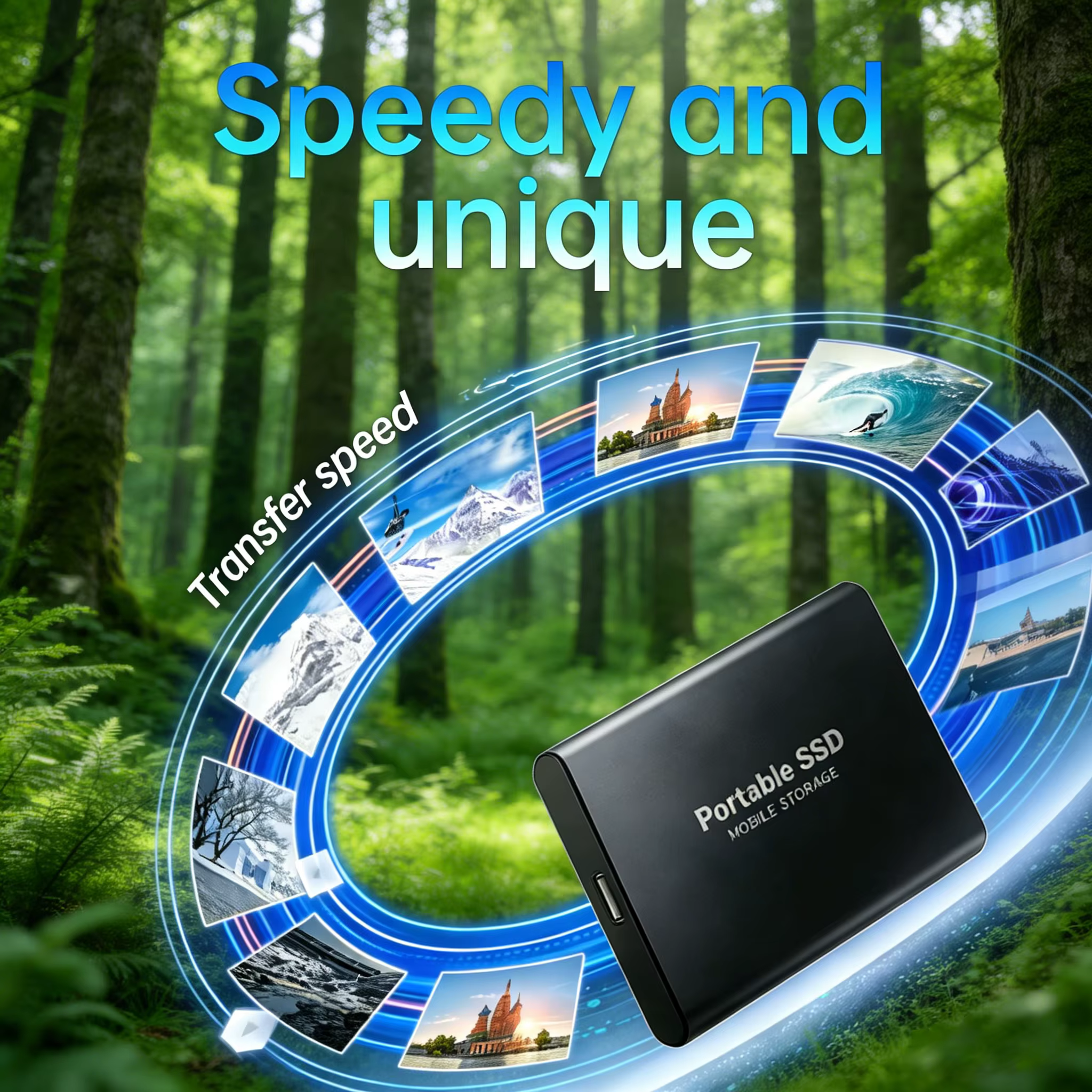 Disque SSD portable de marque 4 To