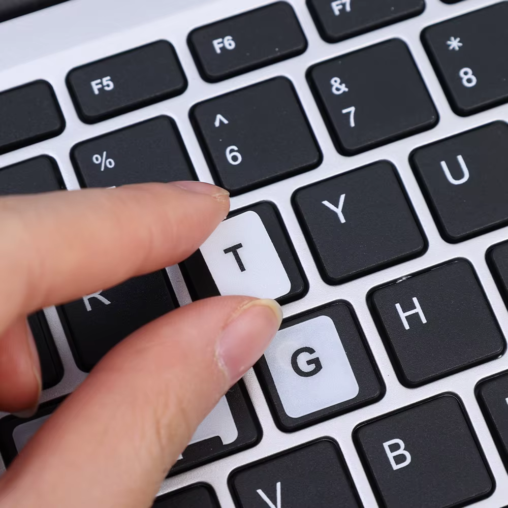 Autocollants de clavier Shoous anglais et russe