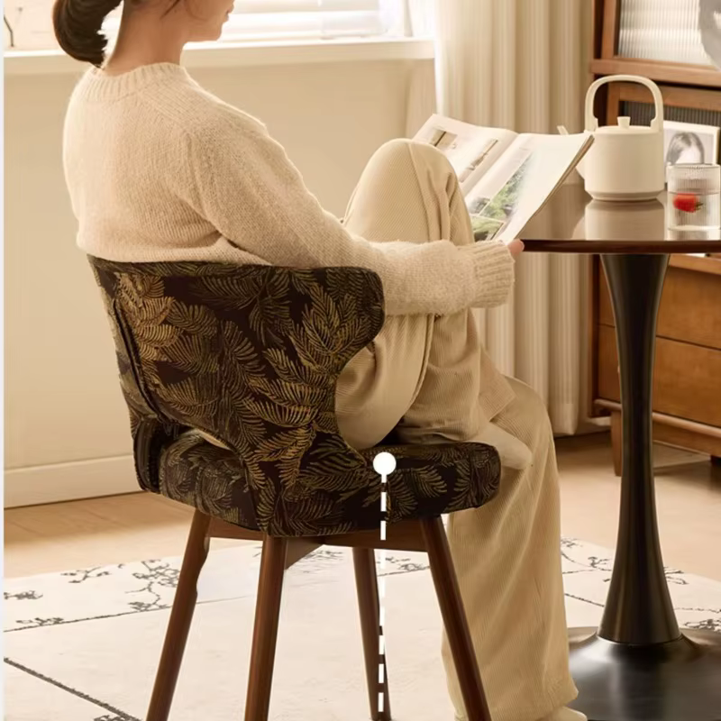 Chaise d'écriture pivotante avec dossier, pour la maison, salon, salle à manger, bureau d'ordinateur, siège confortable pour chambre à coucher, vanité de maquillage