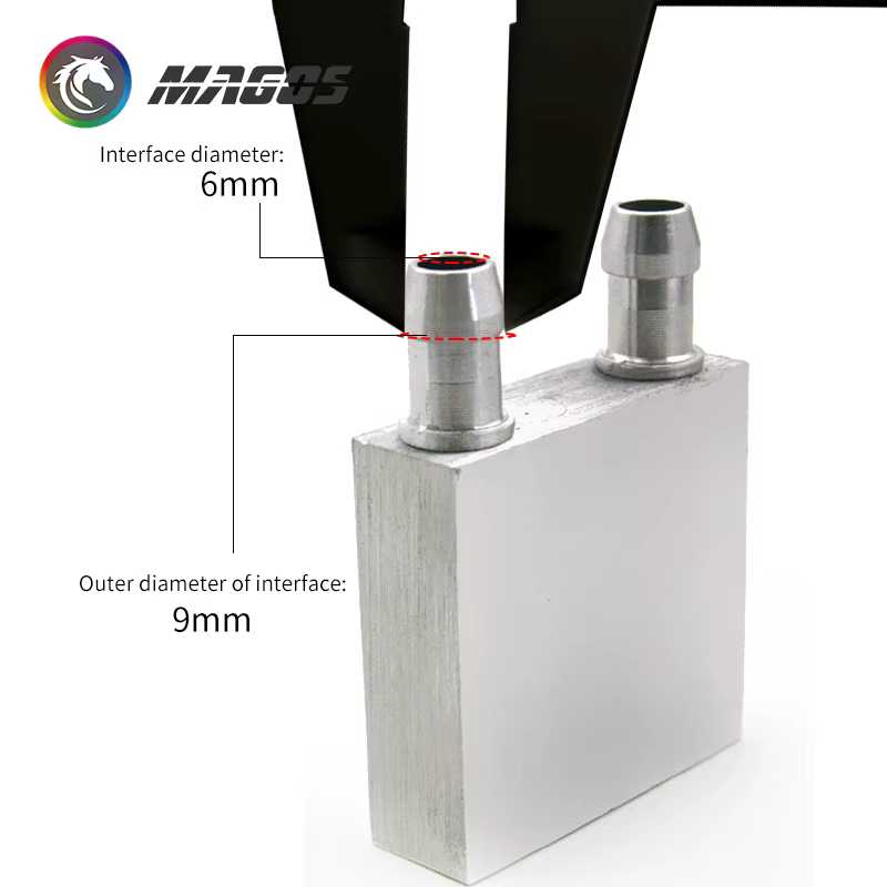 Radiateur de refroidissement à eau en aluminium pour processeur