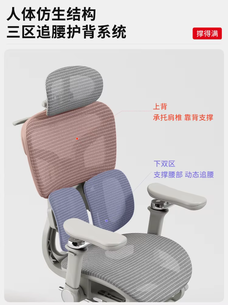 Chaise de bureau ergonomique avec Support lombaire