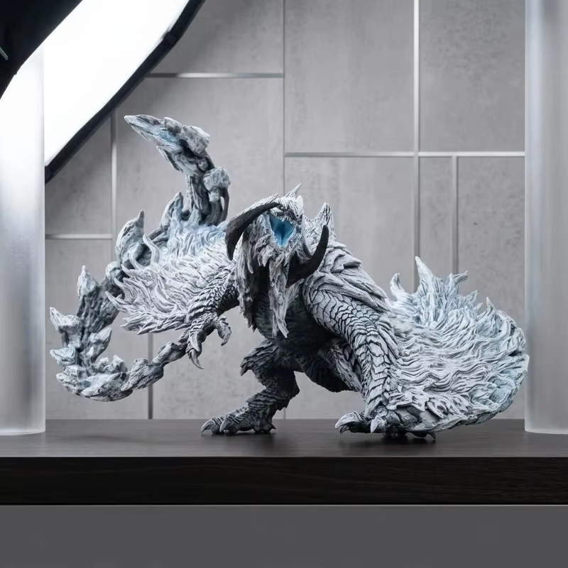Monster Hunter Wilds PS5 GAME Limited Arkveld Primordial Malzeno Figurine Dragon en PVC Modèle Japonais Authentique Jouet Cadeau pour Enfants