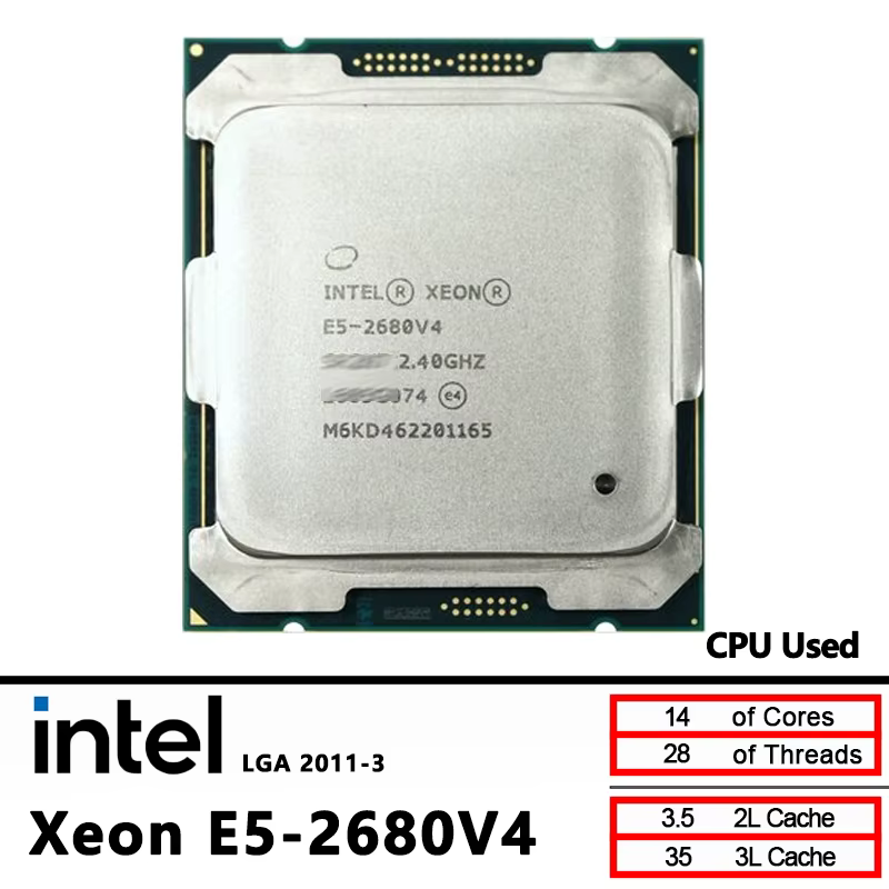 Processeur Intel Xeon 2680 V4 E5-2680V4 2