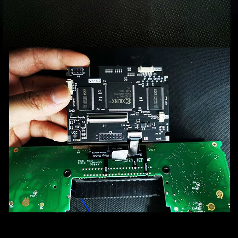 Kit d'écran LCD Full Display HighLit pour console Game Gear GG V4.2 avec sortie VGA et luminosité réglable