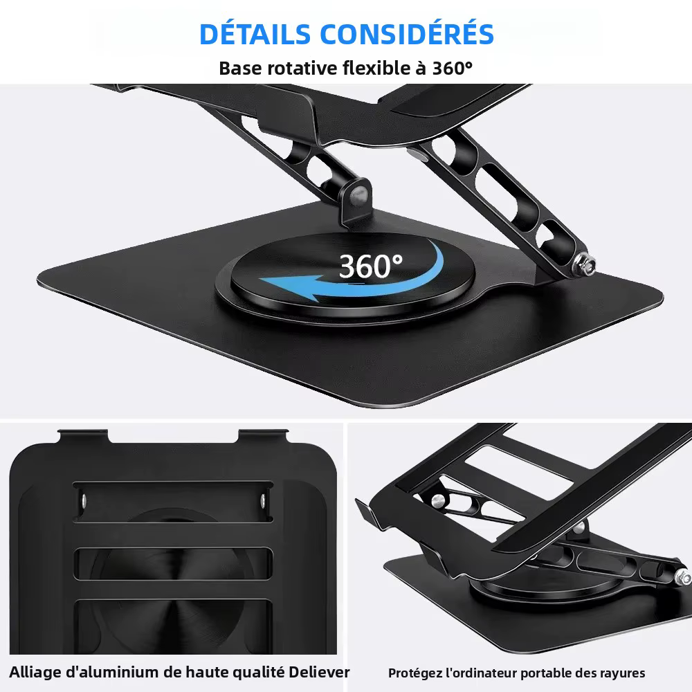 Support pour ordinateur portable pour bureau
