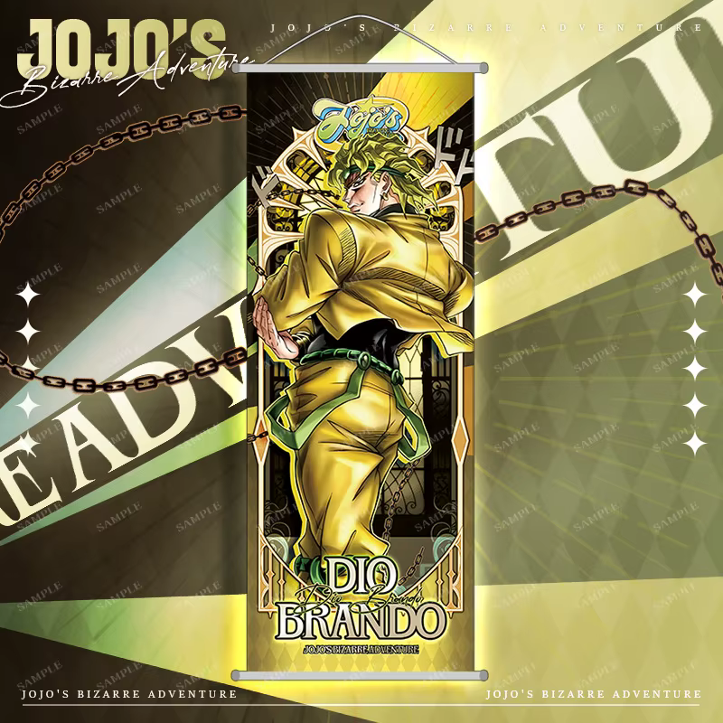 Affiche murale décorative JoJo's Bizarre Adventure Jotaro Kujo Dio Brando Giorno Giovanna 25*70cm