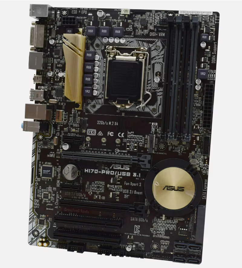 ASUS H170-PRO/USB 3.1 ATX carte mère Intel H170 LGA1151 DDR4 SATA3 HDMI DVI-D DP Audio