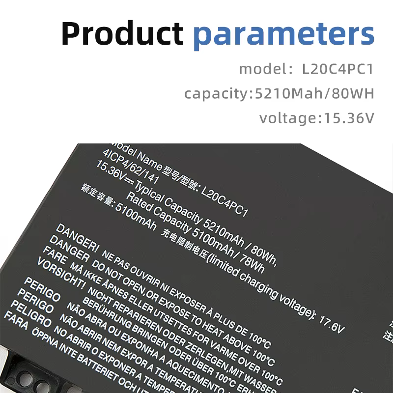 Batterie pour ordinateur portable L20C4PC1 L20D4PC1 L20SafePC1