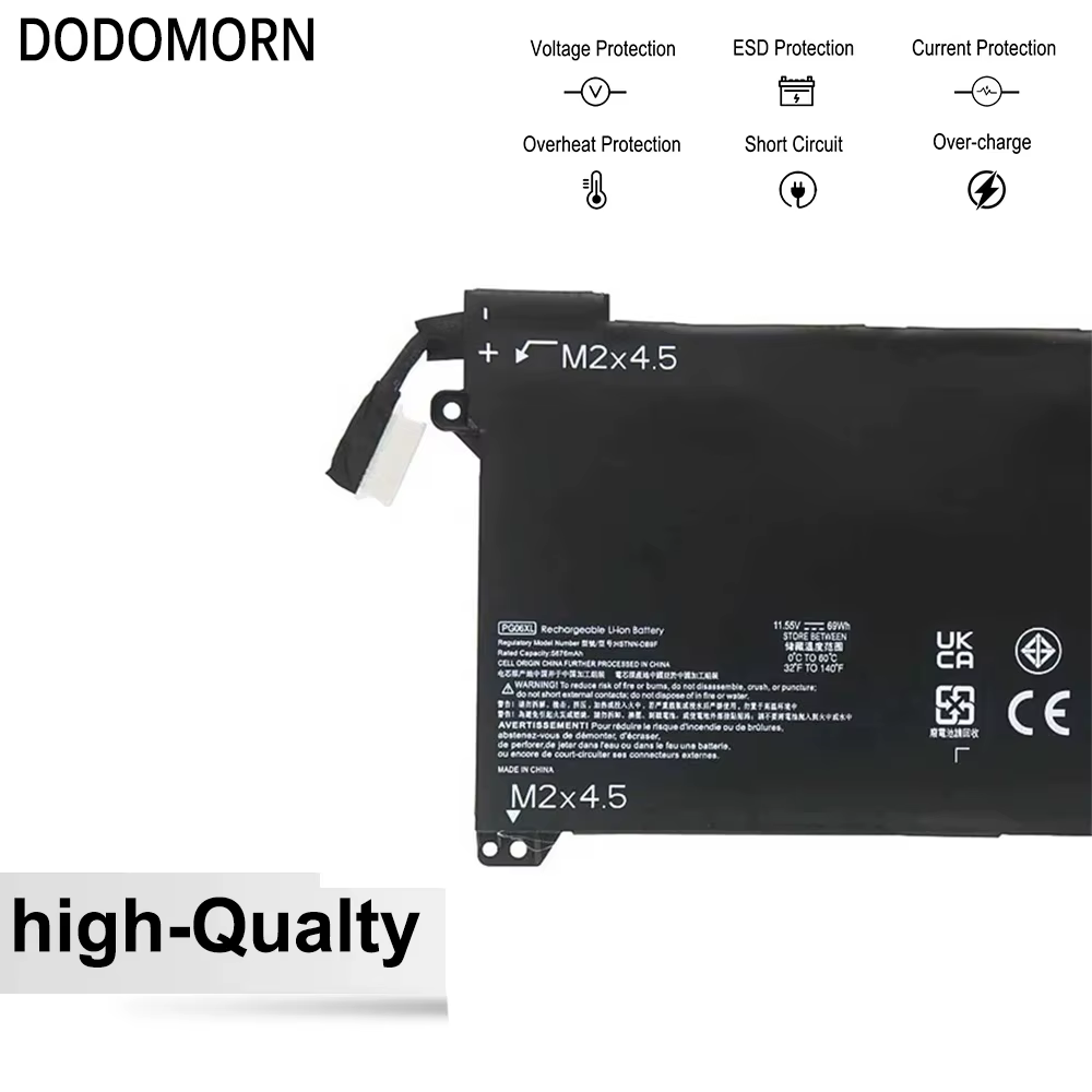PG06XL nouveau pour HP Omen 15-DH000 15T-DH000 batterie d'ordinateur portable Li-ion Rechargeable HSTNN-DB9F L48431-2C1 L48497-005 garantie de 2 ans