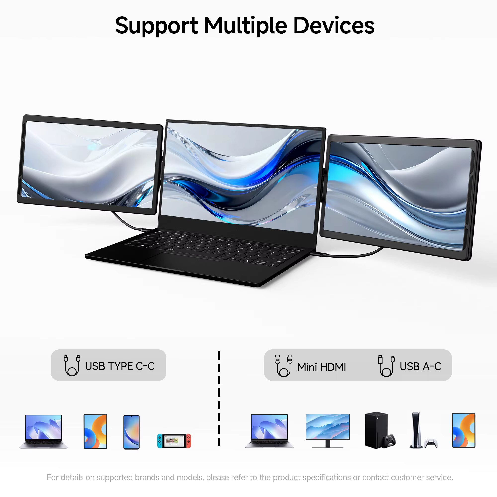 Moniteur Portable 13.3 pouces-seconde écran d'extension pour ordinateur