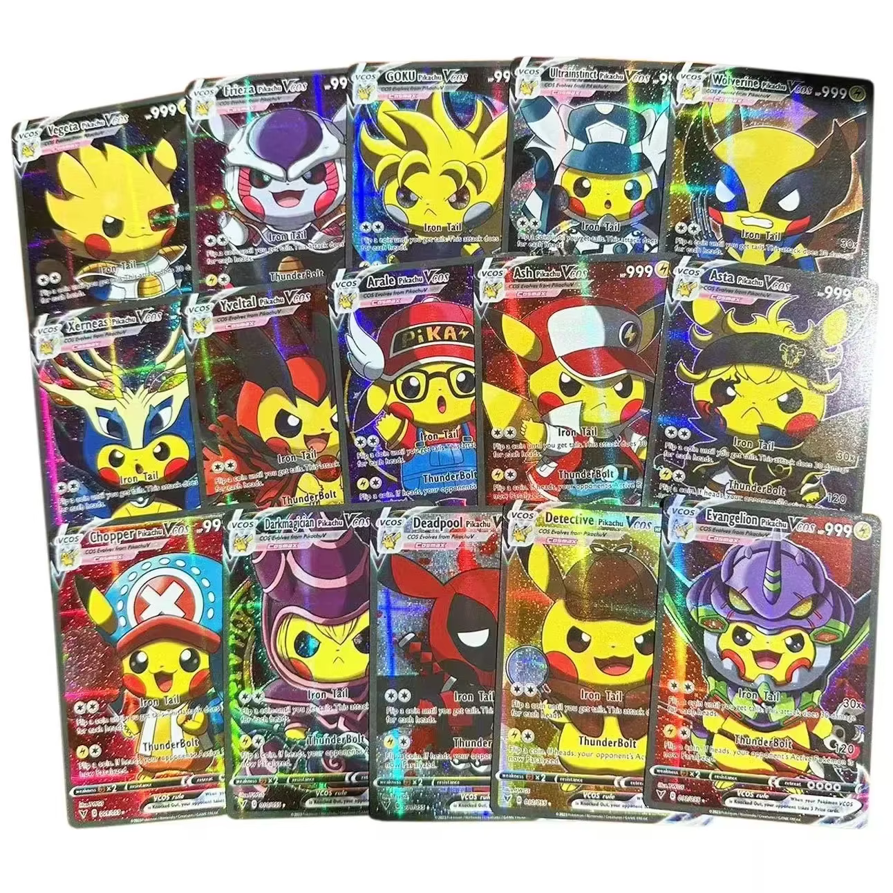 Nouvelles cartes holographiques Pokémon Anime 55 pièces, personnages Pikachu, collection brillante anglaise, cartes à collectionner, jouets, cadeau pour enfants
