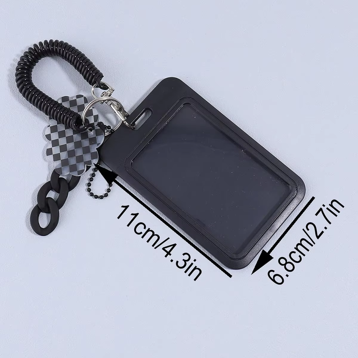 Porte-cartes Kpop de style noir