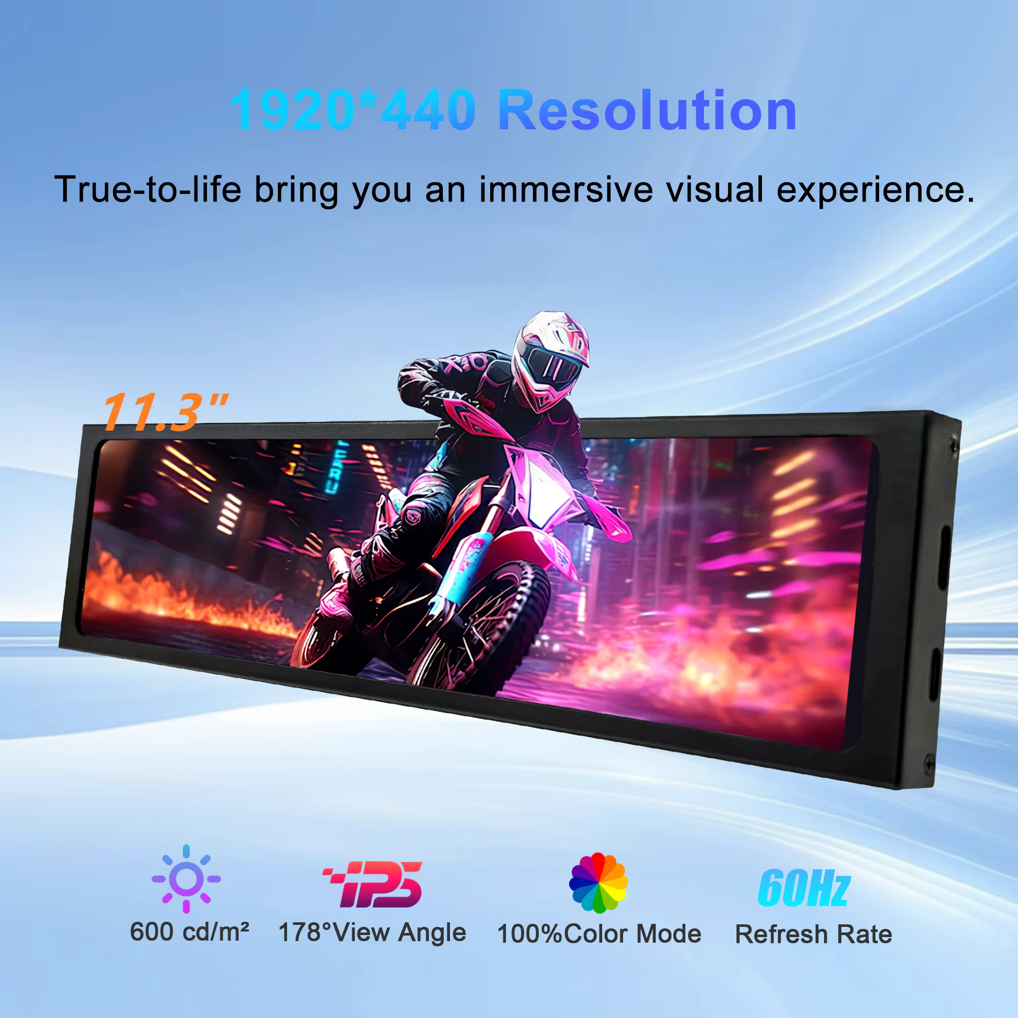 Moniteur portable tactile Wisecoco 12