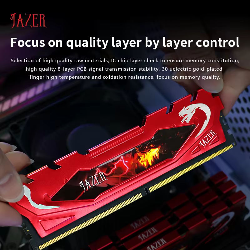 Mémoire RAM DDR4 8 Go 3200 MHz JAZER pour ordinateur de bureau