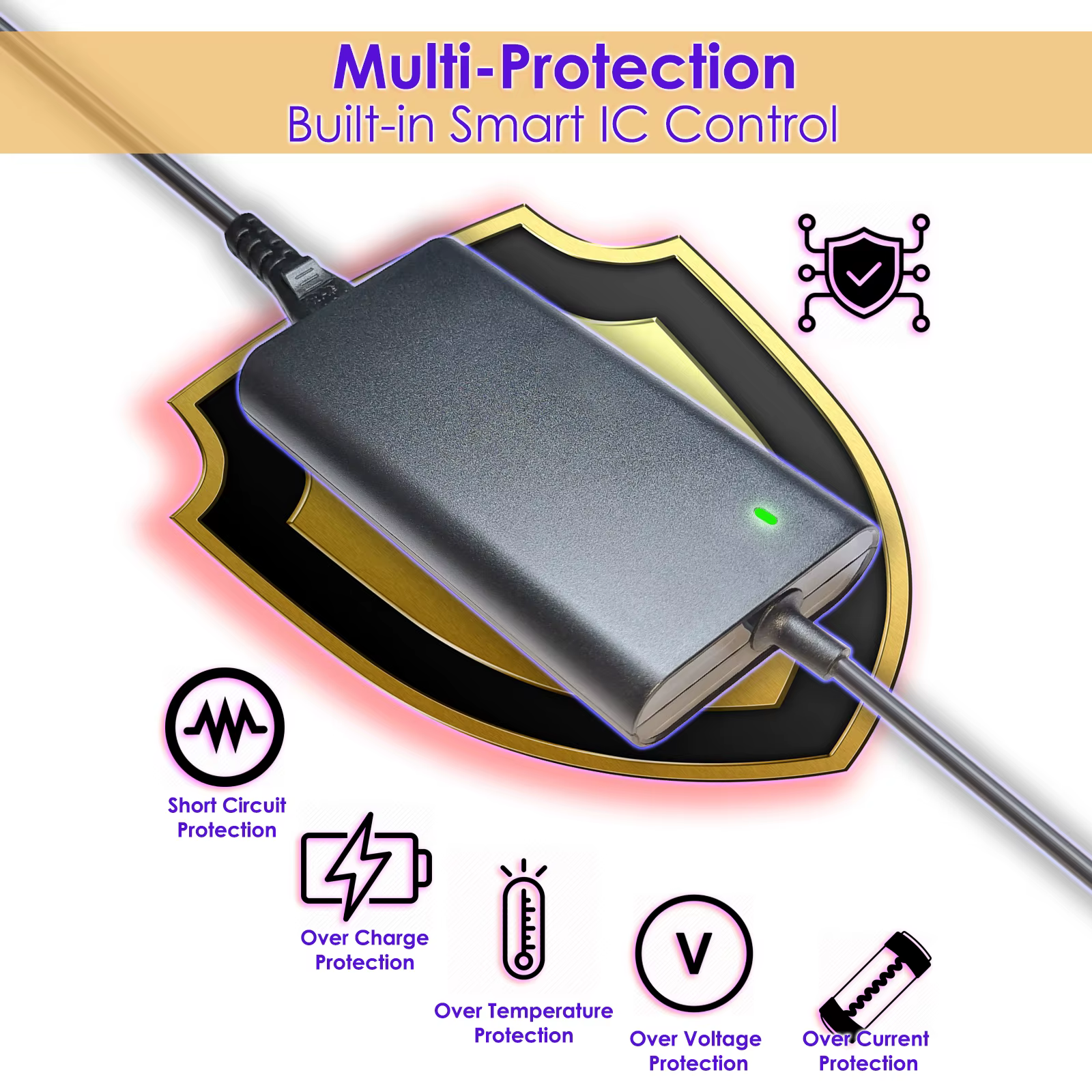 Chargeur universel pour ordinateur portable 65W