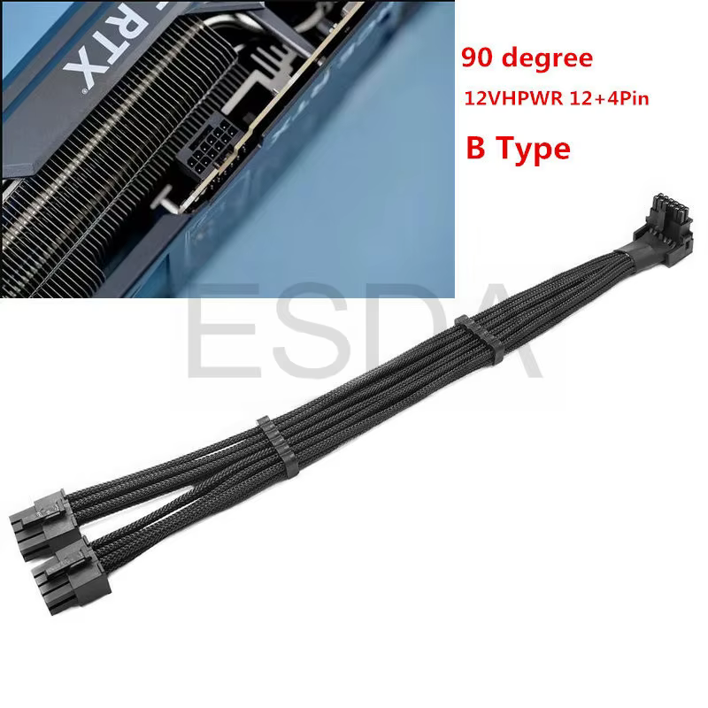 Corsair double CPU 8 broches mâle à 12VHPWR PCIE 5.0 16