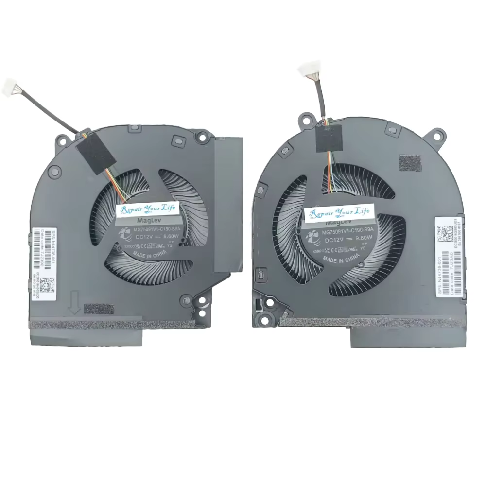 Ventilateur de refroidissement CPU GPU pour ordinateur portable de jeu HP Victus 16-R TPN C169 N44738 001
