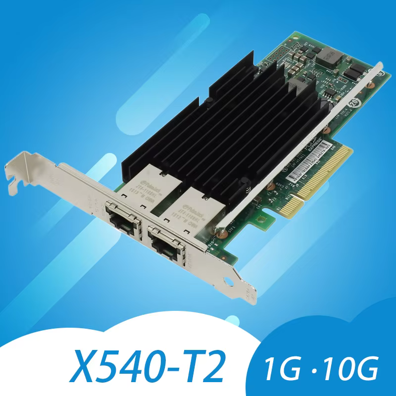 X540-T2 Chipset Intel PCIe x8 double cuivre RJ45 10Gbps Port Ethernet carte réseau PCIE-X8 X16