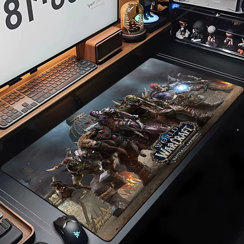 Tapis de souris de jeu média personnalisé