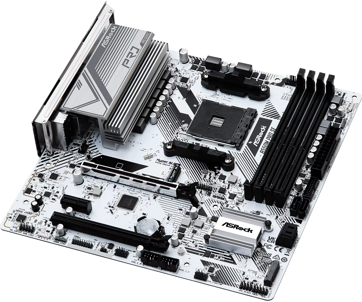 ASRock B550M PRO SE carte mère de bureau de jeu AMD PRO565 Chipset-Socket AM4-Micro ATX -Ryzen 5