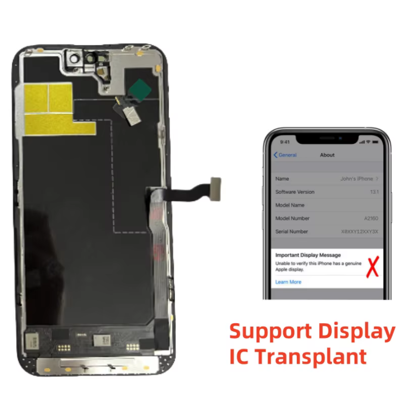 120HZ OLED souple pour iPhone 15 Pro Max 15Pro 13 Pro écran LCD 3D écran tactile numériseur assemblée taux de rafraîchissement élevé remplacement