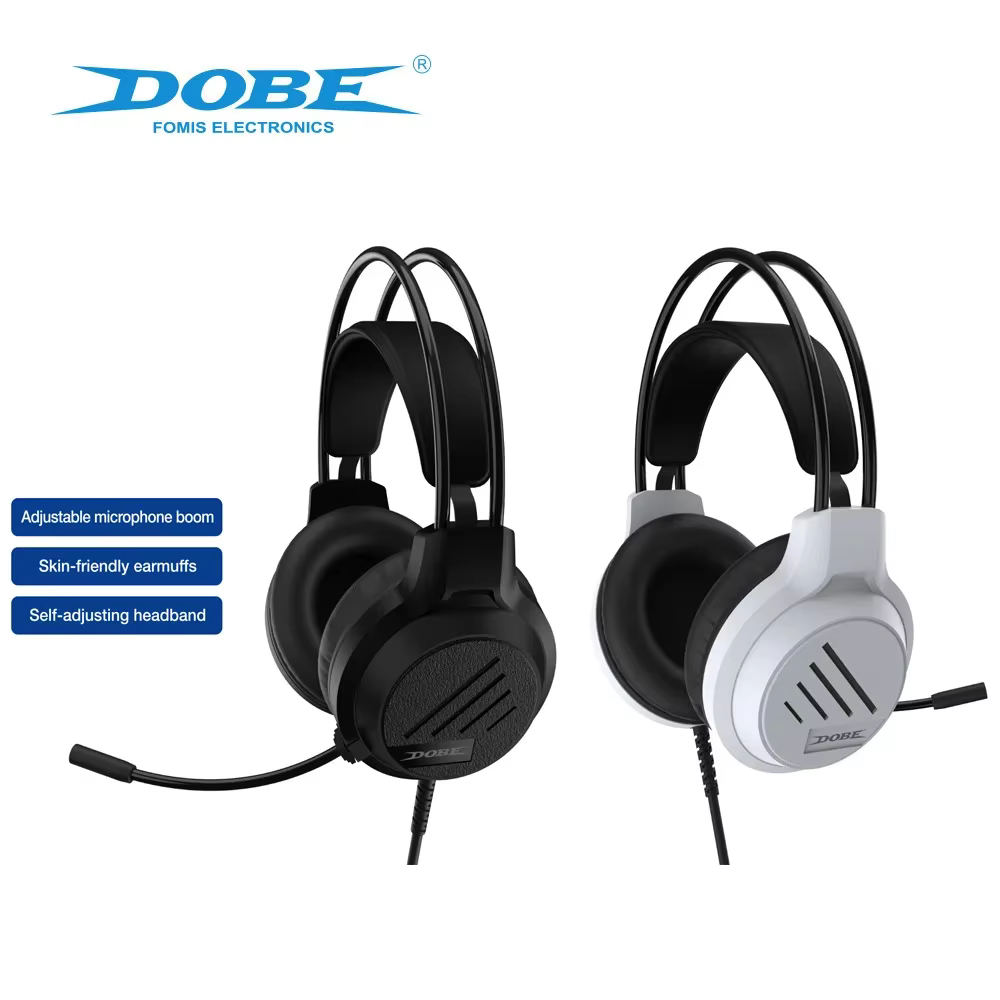 Casque de jeu universel TP5-3592 avec microphone à suppression de bruit pour PS5/PS4/Switch/XBOX/PC