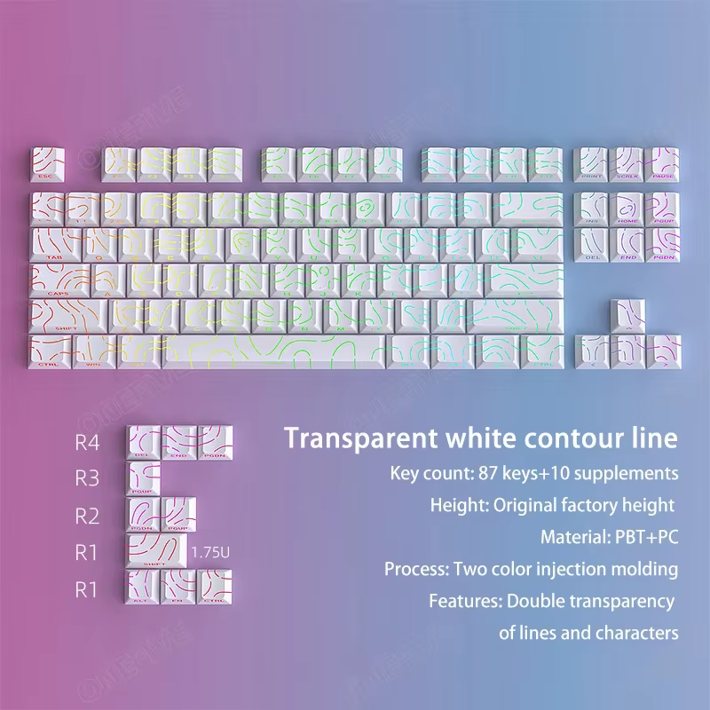 Capuchons de touches de clavier mécanique de jeu