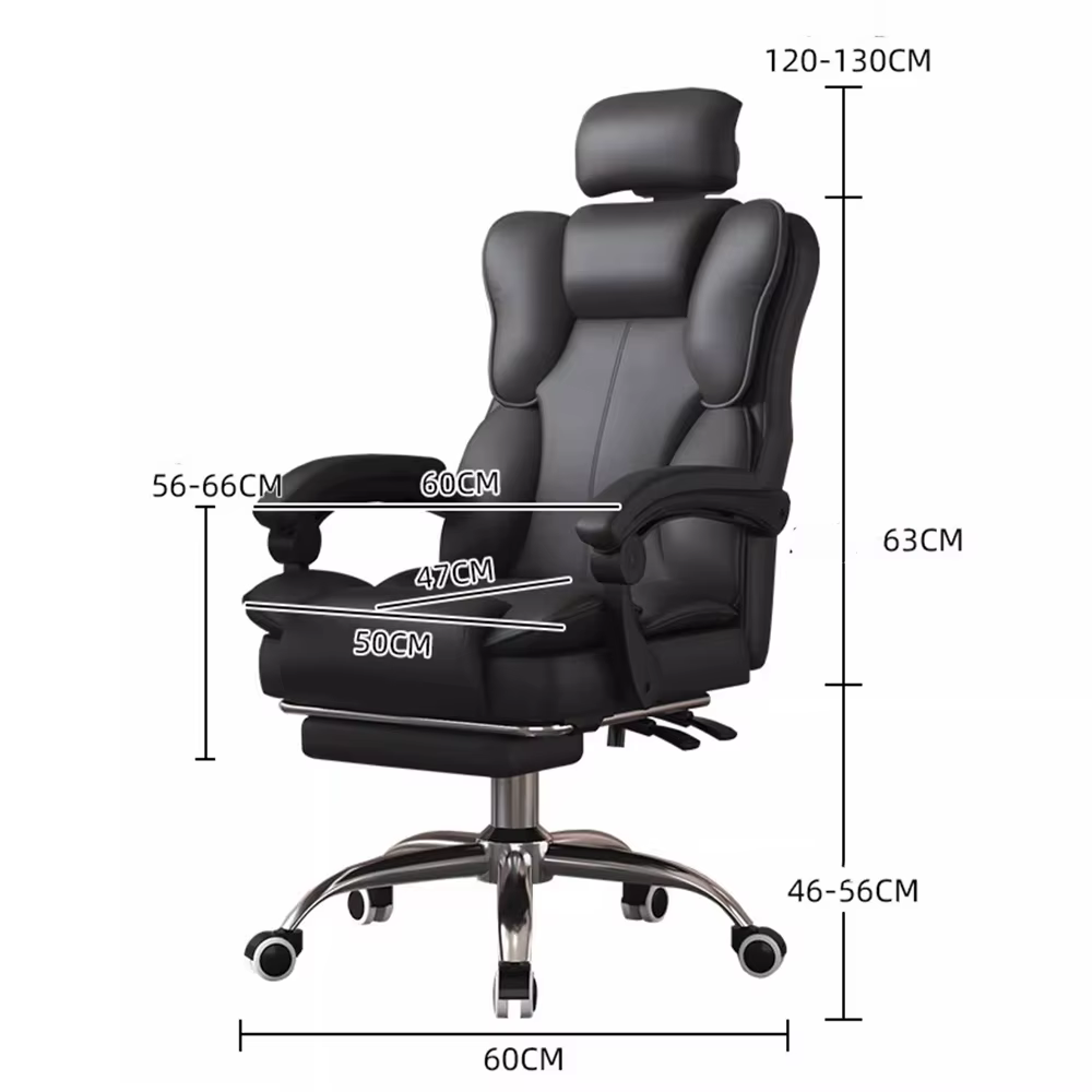 Chaise de bureau ergonomique de luxe nordique