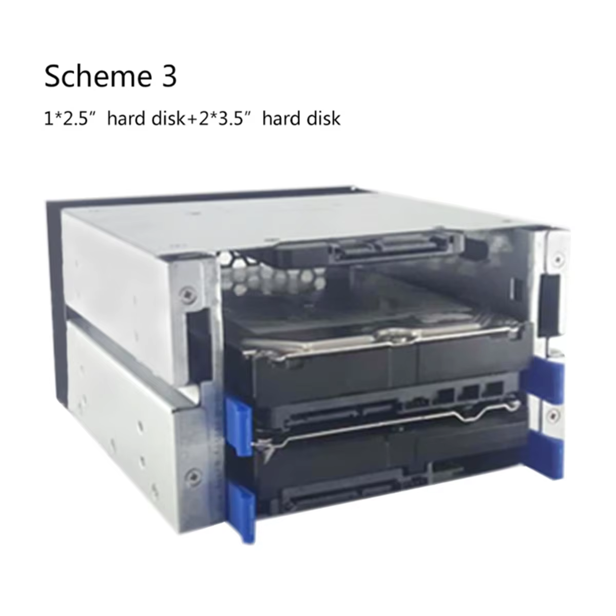 Cages de disque dur à 3 disques 3.5 à 5.25