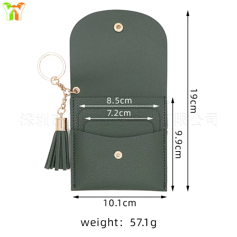 Porte-monnaie pour femmes, Mini porte-cartes, fentes multiples, pochette rigide Simple et élégante pour la gestion des changements