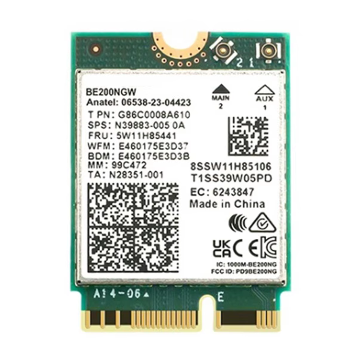ZIZI WiFi 7 pour carte réseau sans fil BE200 BT5.4