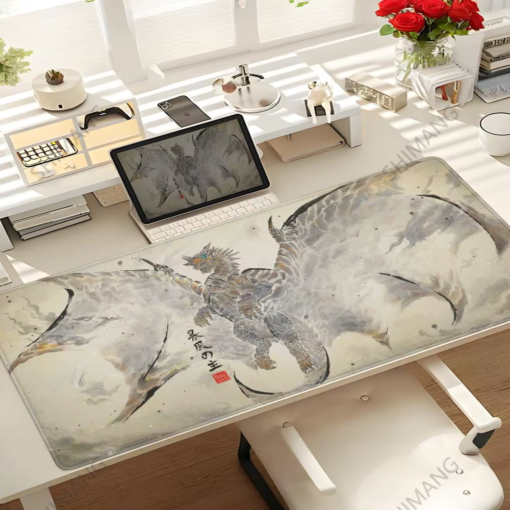 Tapis de souris de jeu Monster Hunter Wildlands Tapetes de Mesa Teclado