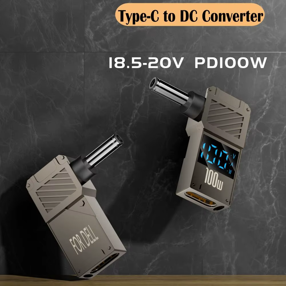 Convertisseur USB-C vers DC à affichage numérique