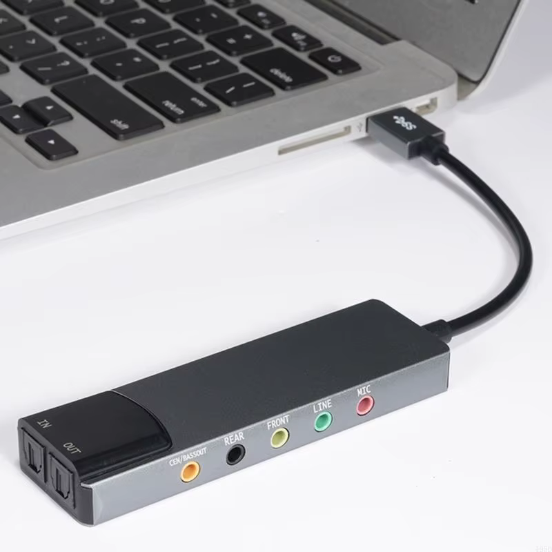 Carte son externe USB avec entrées microphones