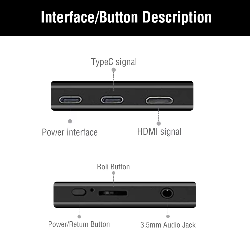 Moniteur portable à écran tactile de 15.6 pouces