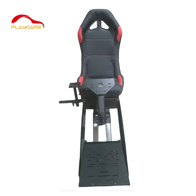 Cockpit de simulation de course F1 professionnel avec siège