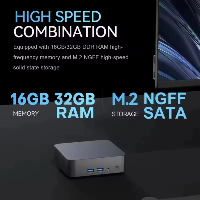 Nouveau mini PC Windows 11 Pro Core i9 10980HK 32 Go de RAM 1 To 2 To SSD WIFI 6 BT5.2 4K HD