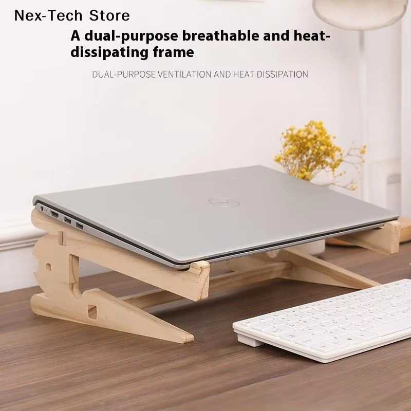 Support d'ordinateur portable en bois