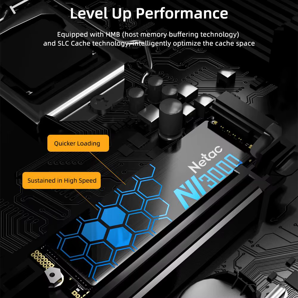 Netac NVMe SSD M2 1 to 2 to 500GB 250GB 3500 mo/s SSD PCIe3.0 M.2 2280 disques SSD internes disque NV3000 pour ordinateur portable de bureau