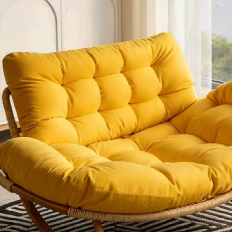 Fauteuils de salon en rotin pour la méditation, fauteuils de lecture de luxe, grands fauteuils de salon ergonomiques, canapé, Sillas, mobilier de maison