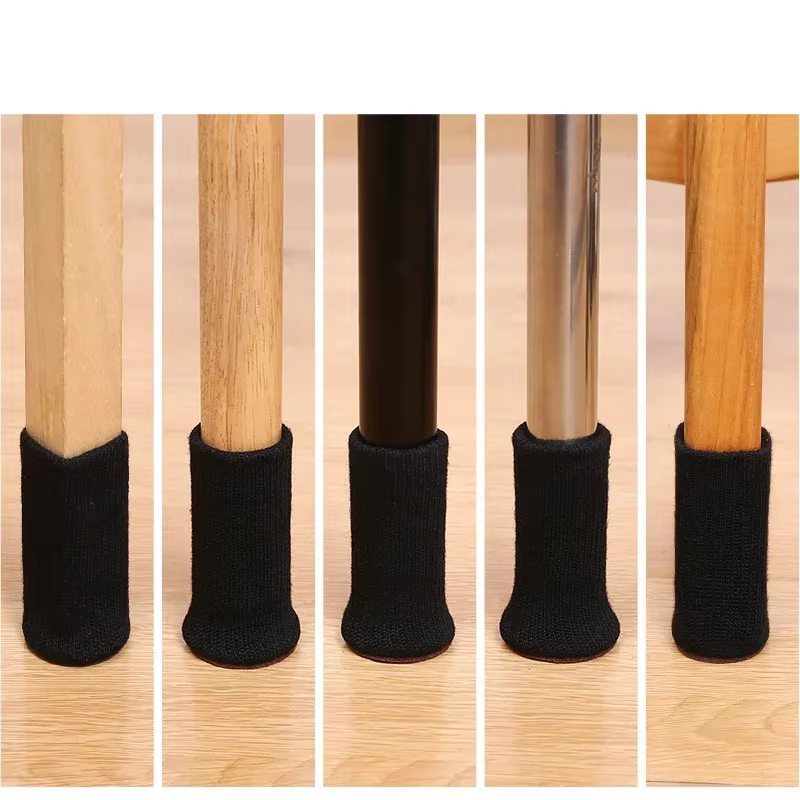 Chaussettes de jambe de chaise en silicone multi-documents avec design antidérapant