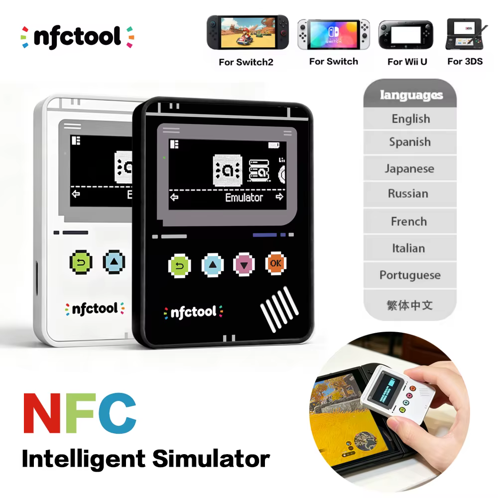 Émulateur Smart Amiib, émulateur de balises Nfctool, graveur et copieur de cartes Amiibo pour émulateur Switch Switch2 avec émulation en un clic