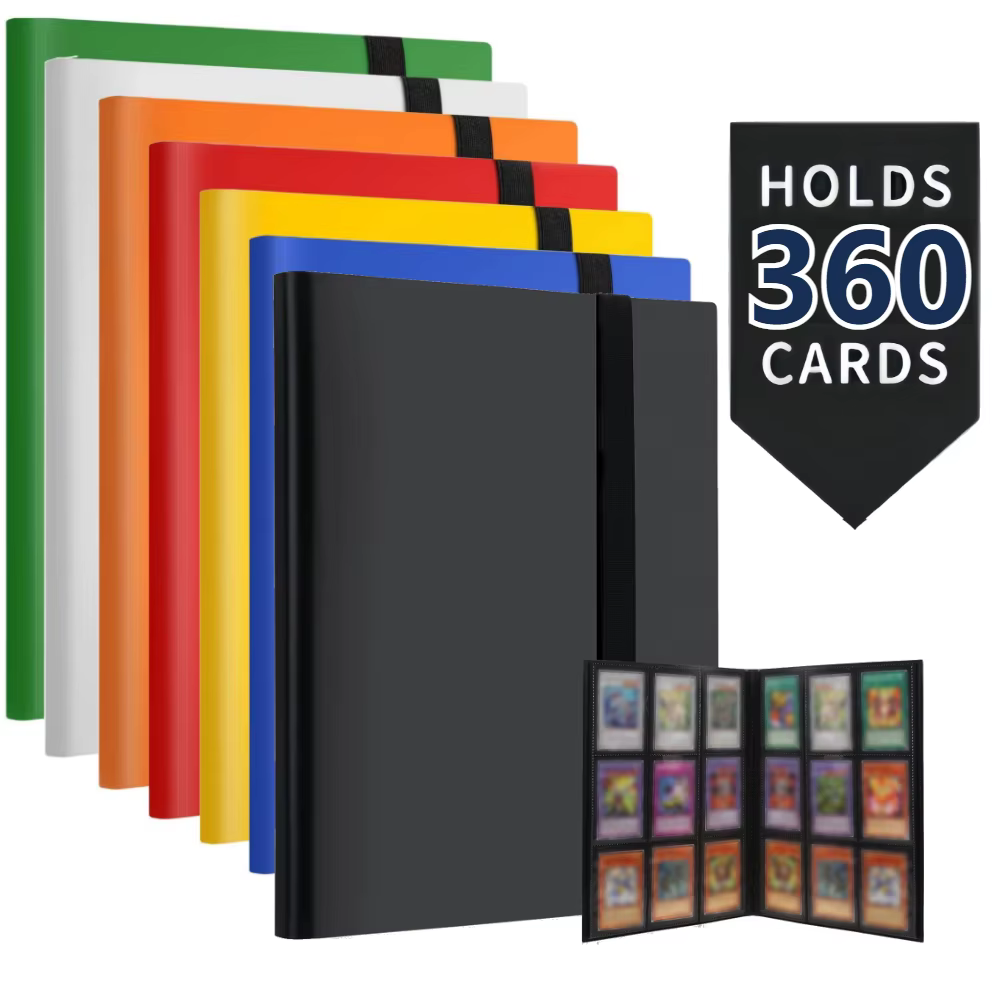 Classeur de cartes à 9 pochettes (360 cartes), album de rangement durable et protecteur pour cartes MTG, TCG et sportives, le rêve du collectionneur
