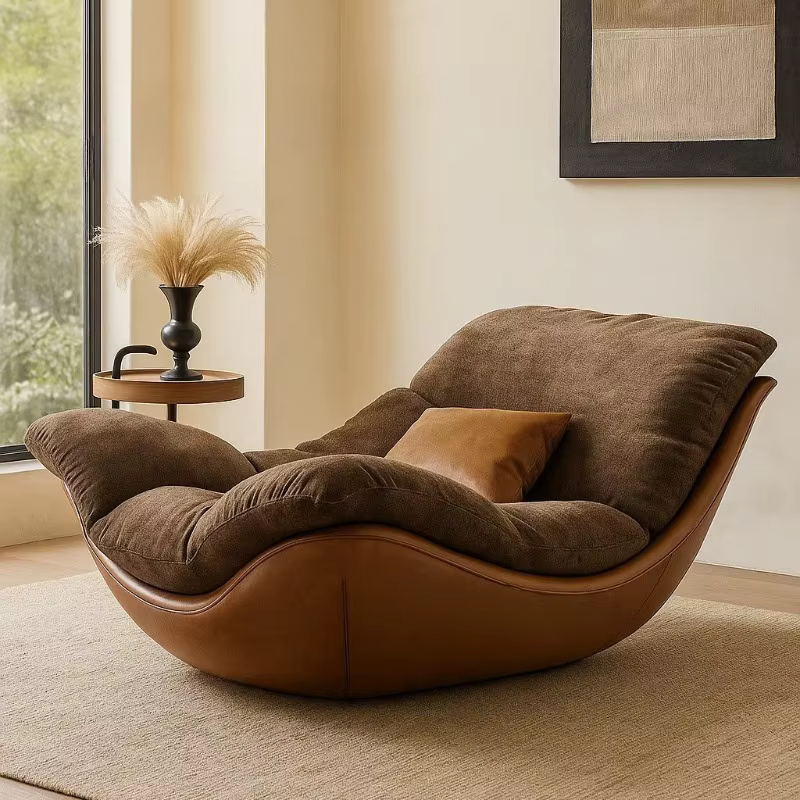 Fauteuils de salon italiens Egg, pliables, esthétiques, pour le loisir, avec dossier unique, Sillas, mobilier pour la maison