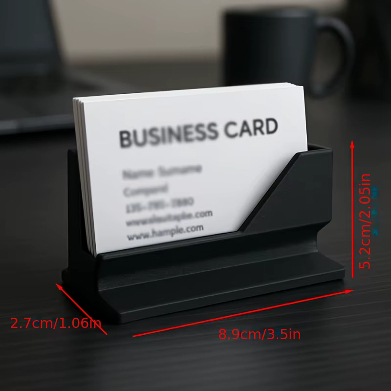 Porte-cartes de visite minimaliste, organisateur de bureau en plastique pour ranger et présenter vos cartes - Convient à toutes les tailles