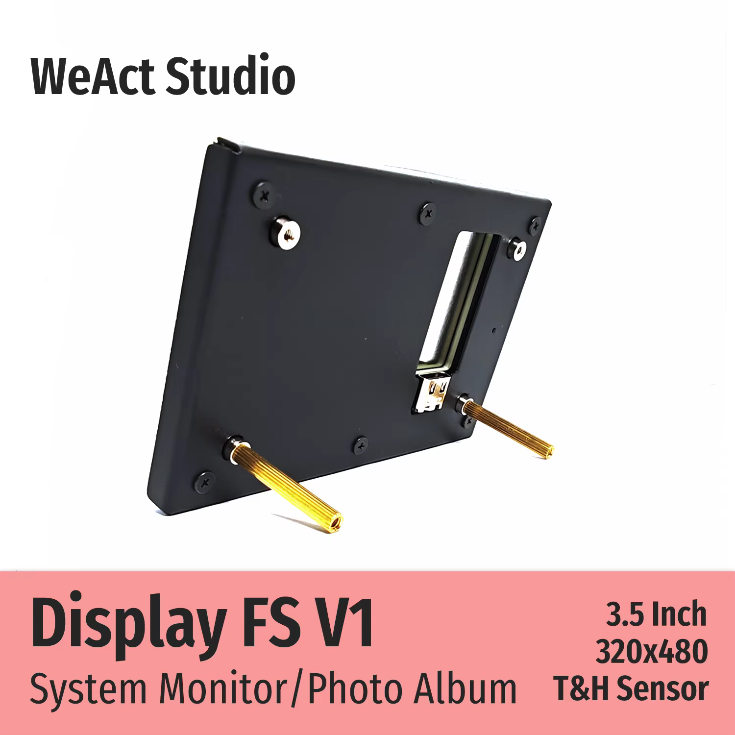 3.5 pouces IPS USB écran secondaire pour ordinateur CPU GPU RAM HDD affichage 320*480 système moniteur Album Photo