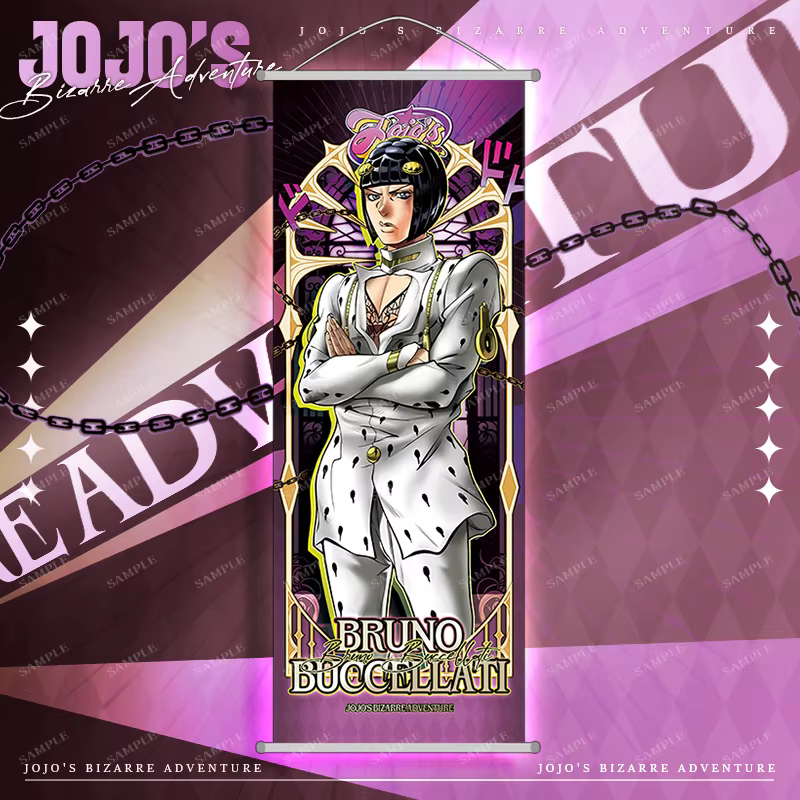 Affiche murale décorative JoJo's Bizarre Adventure Jotaro Kujo Dio Brando Giorno Giovanna 25*70cm